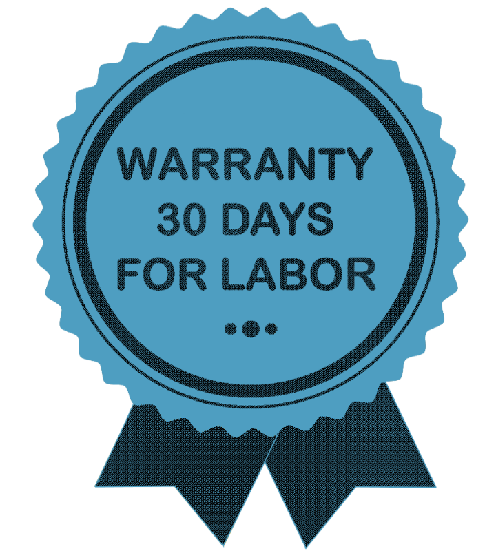 30 Days Labor Warranty